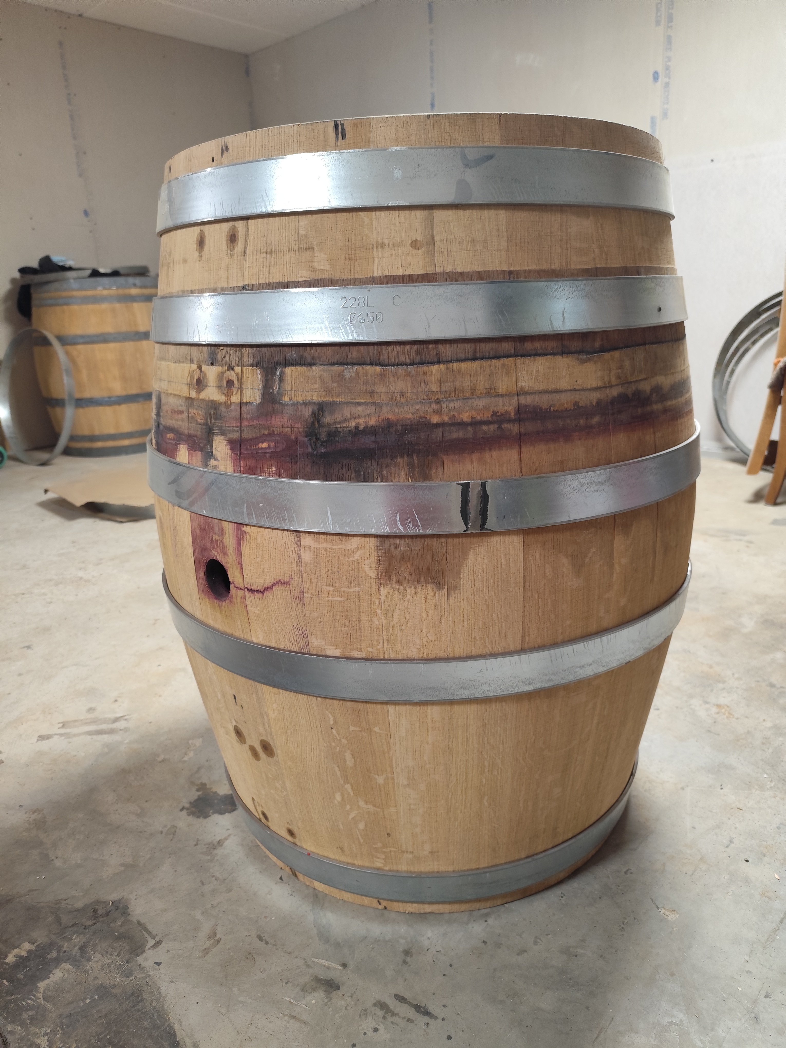 Rénovation tonneau - Traces de vin authentiques